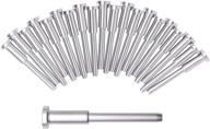 🛠️ blika 20-pack stainless steel invisible receiver and swage stud end for 1/8 inch cable railing, deck stair threaded fitting for wood & metal post логотип