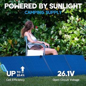 img 2 attached to BLUETTI PV200 200W Solar Panel: Efficient Power Backup for AC200P/EB70/EB55/AC50S Portable Stations - Perfect for Camping, Emergencies, and Power Outages