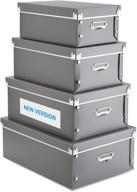 4 pack storage box storage & organization for baskets, bins & containers logo