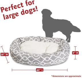 img 2 attached to 🐶 Sherpa Bagel Bed by Majestic Pet Athens