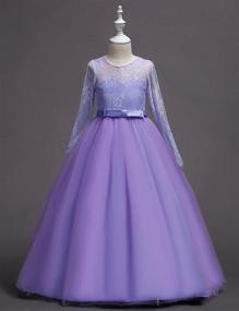 img 1 attached to Stunning DOCHEER Wedding Bridesmaid Length Dresses: Enchanting Girls' Clothing