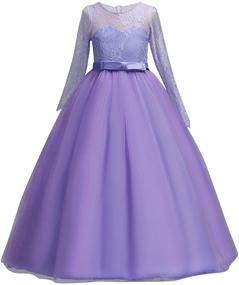 img 4 attached to Stunning DOCHEER Wedding Bridesmaid Length Dresses: Enchanting Girls' Clothing