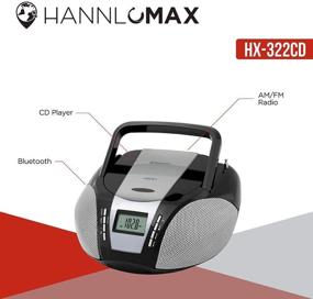 img 2 attached to HANNLOMAX HX 322CD Portable Boombox Bluetooth Portable Audio & Video and Boomboxes