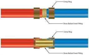 img 1 attached to BRASS PEX FITTINGS EA ELBOW COUPLER