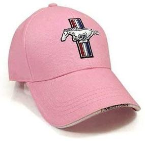 img 1 attached to 🧢 Stylish Pink Baseball Hat with Ford Mustang Logo - Show off your Mustang pride!