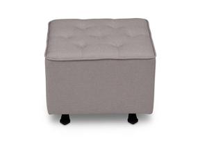 img 1 attached to 🪑 Delta Children Diamond Tufted Gliding Ottoman: Stylish and Comfortable French Grey Footrest