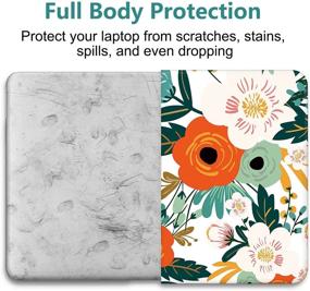 img 2 attached to 🌸 Hard Shell Case Cover for MacBook Pro 13 inch (2019-2016 Release A2159 A1989 A1706 A1708), with/without Touch Bar, including Mouse Pad, Floral Design - Apple MacBook Pro 13 Accessories