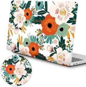 img 4 attached to 🌸 Hard Shell Case Cover for MacBook Pro 13 inch (2019-2016 Release A2159 A1989 A1706 A1708), with/without Touch Bar, including Mouse Pad, Floral Design - Apple MacBook Pro 13 Accessories