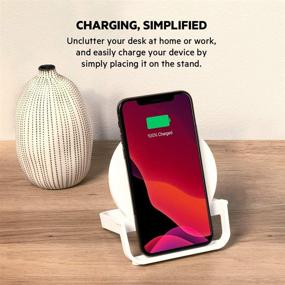 img 1 attached to 🔌 Belkin BoostCharge 10W Беспроводная зарядка быстрого заряда: с QuickCharge 3.0, совместимость с чехлом и адаптером переменного тока