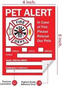 img 4 attached to 🔥 Rescue Fire Alert Safety Sticker