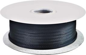 img 2 attached to 🎀 DUOQU 1/8 inch Wide Grosgrain Ribbon - 100 Yard Roll in Various Colors (Black)