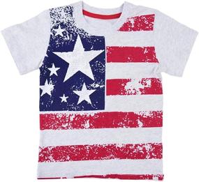 img 4 attached to Kids' 4th of July T-Shirt - American Flag Design - Short Sleeve Tee - Sizes 2-8 Years