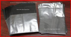 img 2 attached to 📀 Enhance Your DVD Blu-Ray Storage: Introducing the New 50 Pk Refill Sleeves in Black