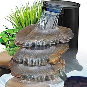 img 2 attached to 🐢 Enhanced Bio-Filtration: Aquarium Turtle Filter with Waterfall Flow for Clean Water, Ideal for Small Fish Tanks, Turtle Tanks, Shrimp, Amphibians, Frogs, and Crabs