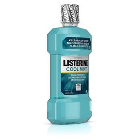 img 2 attached to 🌬️ Воспользуйтесь свойствами охлаждающего антисептического полоскания Listerine Cool Mint - 3 набора по 1 литровому флакону, эффективное средство против неприятного запаха, зубного налета и гингивита.