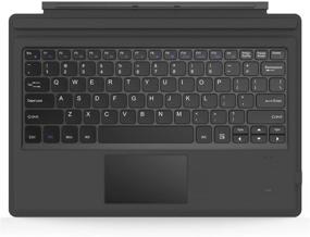 img 4 attached to 💻 MoKo Type Cover for Microsoft Surface Pro 7 Plus/Pro 7/Pro 6/Pro 5/Pro 4/Pro 3 - Lightweight Slim Bluetooth Keyboard with Trackpad, Rechargeable Battery - Gray