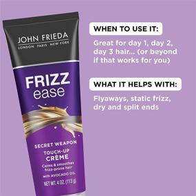 img 2 attached to John Frieda Frizz Ease Secret Weapon: The Ultimate Anti-Frizz Styling Cream for Frizz-Prone Hair, 4 Ounce