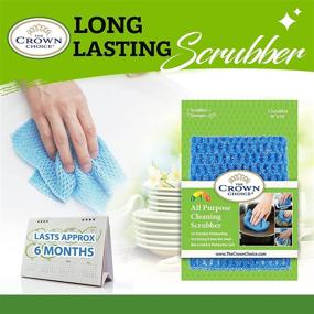 img 4 attached to 🧽 Ultra Durable No Odor Dish Cloth Scrubber Netted (3PK) - Reusable Kitchen Sponge Alternative - Dishwashing Supplies - Esponjas para Lavar Platos - Made in Korea