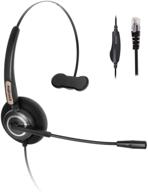 volume and mute switch headset with noise canceling microphone only for cisco ip phones: such as 6941 7942 7971 8841 logo