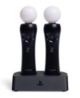 🔌 efficient charging dock for playstation vr move motion controllers by powera - psvr - playstation 4 logo
