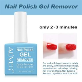 img 3 attached to Gel Nail Polish Remover - 2 Pack, Professional Gel Nail Polish Removal Solution, Soak-Off Gel Polish Remover, Quick Peel-Off in 3-6 Minutes