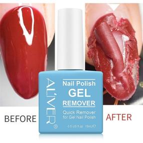 img 2 attached to Gel Nail Polish Remover - 2 Pack, Professional Gel Nail Polish Removal Solution, Soak-Off Gel Polish Remover, Quick Peel-Off in 3-6 Minutes