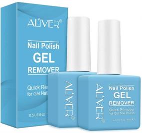 img 4 attached to Gel Nail Polish Remover - 2 Pack, Professional Gel Nail Polish Removal Solution, Soak-Off Gel Polish Remover, Quick Peel-Off in 3-6 Minutes