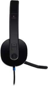 img 2 attached to 💻 Logitech H540: Совместимая с Windows и Mac USB-гарнитура для улучшенного опыта работы в Skype