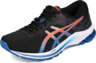 👟 asics gt 1000 10: men's athletic shoes in white and black - high performance and style logo