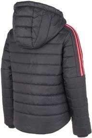 img 3 attached to Оставайтесь стильно уютными с курткой Adidas Girls Hooded Puffer в коллекции одежды для девочек.