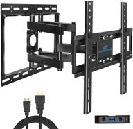 📺 enhanced everstone tv wall mount: articulating arm full motion bracket for 26"-60" tvs, led, lcd, oled, plasma flat & curved screens - vesa 400mm, hdmi cable included logo