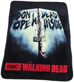 img 4 attached to 🧟 The Walking Dead Don't Open Dead Inside Soft Fleece Throw Blanket by Rabbit Tanaka - 46"x60