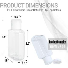 img 3 attached to 🧴 Refillable Plastic Portable Sanitizer Containers