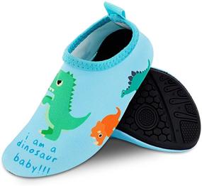 img 1 attached to Приключения на свежем воздухе с детскими босоножками Bigib Toddler Non Slip Barefoot Octopus для мальчиков