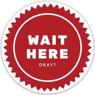 wait social distancing floor stickers occupational health & safety products logo