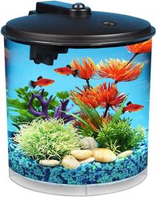 img 4 attached to Enhanced Koller Products AquaView 2-Gallon Aquarium: Power Filter & LED Lighting for Optimal Viewing