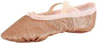 🩰 shimmering little girls' ballet shoes - msmax classic style logo