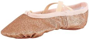 img 4 attached to 🩰 Shimmering Little Girls' Ballet Shoes - MSMAX Classic Style