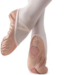 img 2 attached to 🩰 Shimmering Little Girls' Ballet Shoes - MSMAX Classic Style