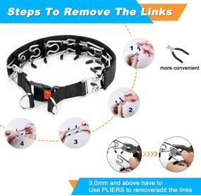 img 2 attached to 🐶 Premium Dog Training Prong Collar with Quick Release Buckle for Effective Training of Small, Medium, and Large Dogs - Adjustable and Comfortable Nylon Cover Included