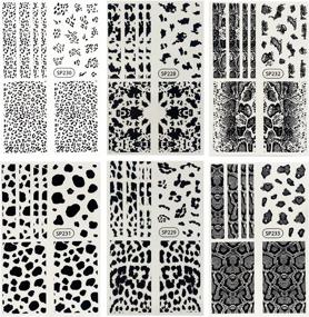 img 1 attached to Stickers Serpentine Leopard Self Adhesive Decorations