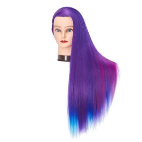 img 3 attached to 💇 Traininghead 26-28" Mannequin Head: Ideal Hair Styling Training Model with Free Clamp Stand - Premium Synthetic Fiber Hair, Perfect for Cosmetology Practice (1813W0320)