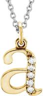 yellow diamond lowercase initial pendant women's jewelry logo