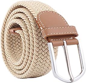 img 4 attached to 🧣 EONGERS Braided Stretch Elastic Waist28: The Ultimate Men's Belt Accessory