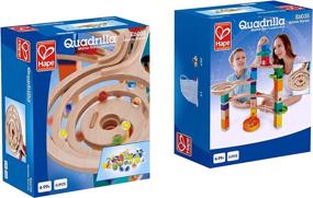 img 1 attached to Hape Quadrilla Wooden Marble Construction Learning & Education