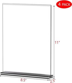 img 3 attached to Acrylic Double Sided T Shaped Suitable Restaurants Retail Store Fixtures & Equipment