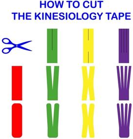 img 1 attached to Waterproof Kinesiology Tape - Superior Adhesion, Non Latex Athletic Tape for Men, Women, Kids, Pregnant, for Knee, Shoulder, Elbow, Ankle, Neck, Muscles