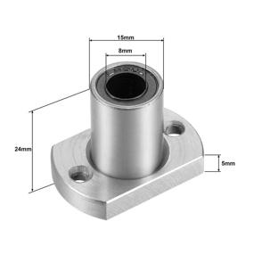img 3 attached to High-Performance Uxcell LMH8UU Flange Linear Bearings: Reliable and Durable Choice for Precision Motion Control