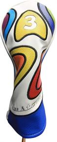 img 4 attached to Limited Edition Vintage Leather Style Groovy Custom Design Fairway Wood Head Cover