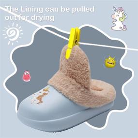 img 1 attached to Lightweight Non-Slip Boys Girls Slippers Kids House Bedroom Shoes Indoor Outdoor Garden Shoes - Size 30 Boys' Shoes